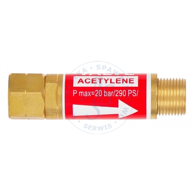 Bezpiecznik przypalnikowy Acetylen H188 G3/8