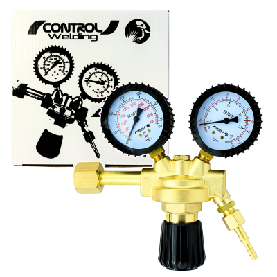 Reduktor butlowy jednostopniowy Ar/CO2 S100 z dwoma manometrami