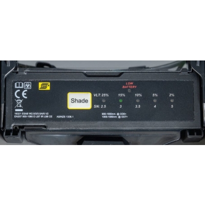 Przyłbica do spawania laserowego Esab L-30 z regulowanym stopniem zaciemnienia