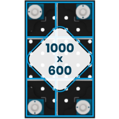 Stół spawalniczy GPPH ECO 8mm - 1000 x 600 mm