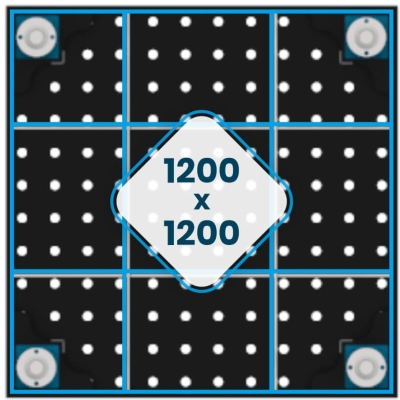 Stół spawalniczy GPPH ECO 8mm - 1200 x 1200 mm