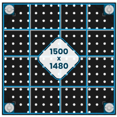 Stół spawalniczy GPPH ECO 8mm - 1500 x 1480 mm