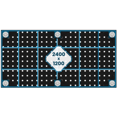 Stół spawalniczy GPPH EXPERT 25mm - 2400 x 1200 mm