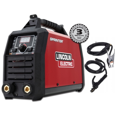 Spawarka inwertorowa Lincoln Electric Sprinter 180S MMA + przewody