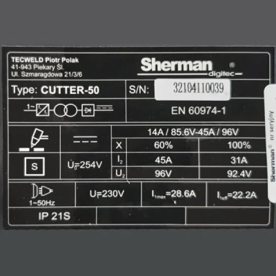Przecinarka Sherman Cutter 50