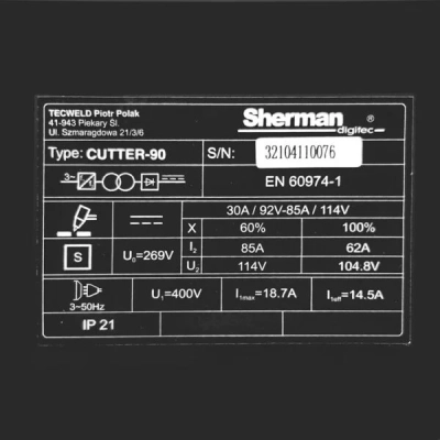 Przecinarka Sherman Cutter 90